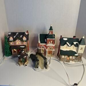 Vintage 1995 Porcelain Light Up Collection